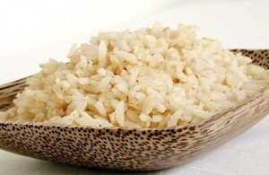 Arroz integral cozido
