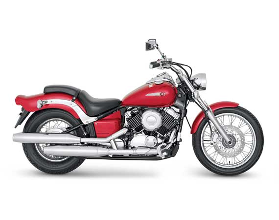 Drag Star 650 vermelha