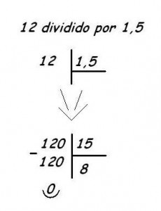 Como fazer uma divisão com vírgula