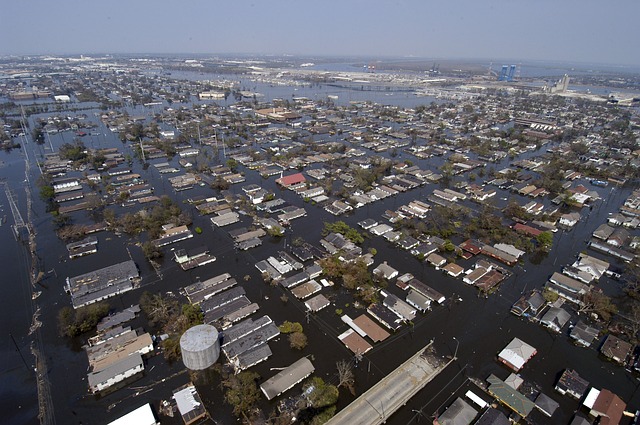Nova Orleans após o Furacão Katrina.