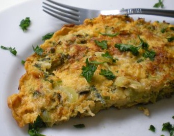 Omelete com couve