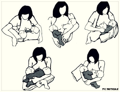 Dicas de posições para amamentar gêmeos