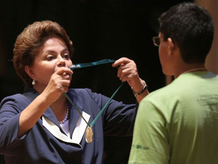 Premiação pela Presidenta Dilma