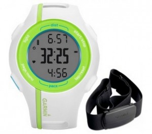 Relógio Monitor Cardíaco Garmin Forerunner 210 GPS Branco e Verde - COD. Forerunner210BraVer