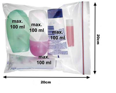 Saco plástico para líquidos