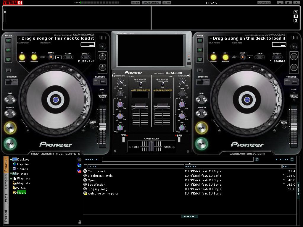 mixando musicas pelo PC