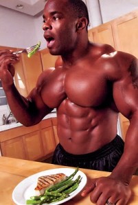 Almoço para ganho de massa. anabolismo