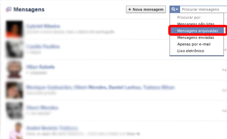 como arquivar uma mensagem