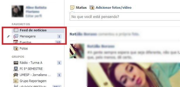desarquivando conversa no facebook