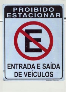 placa estacionamento