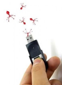 tirando vírus do pen drive