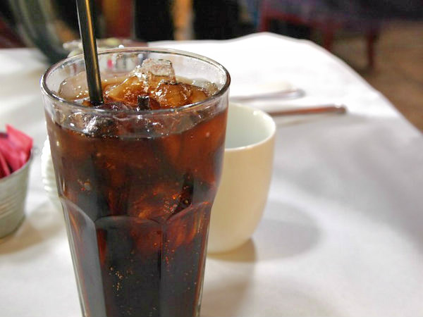 Refrigerante de cola.