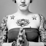 tatuagem flor de lotus