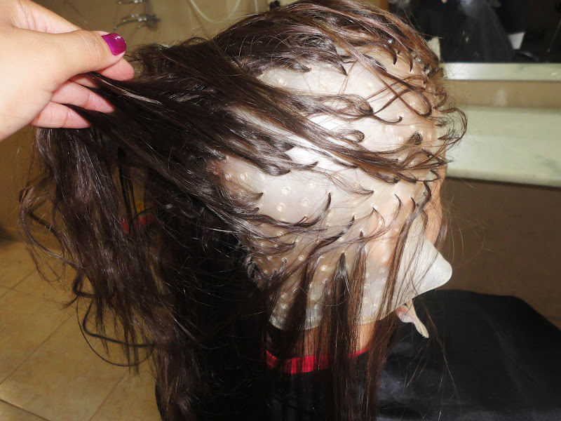 Touca capilar com furos